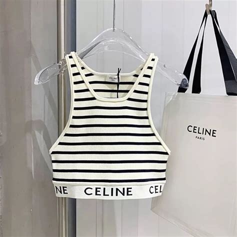 celine crop top shirt|Celine Tops .